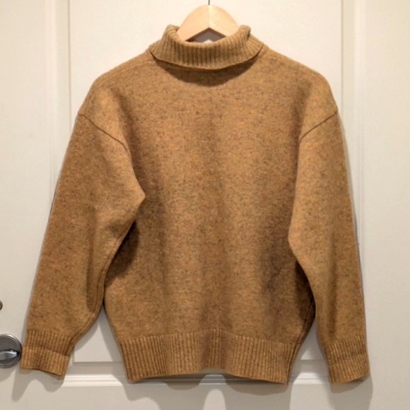 The Hunt L Mustard Knit Turtleneck Sweater - SEE SIZE NOTES - Picture 3 of 6